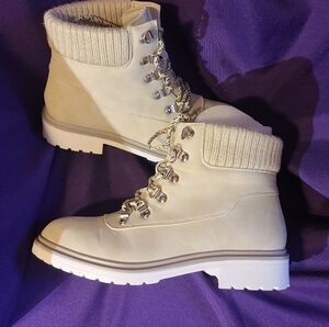 JUST FAB SUEDE ANKLE BOOTS